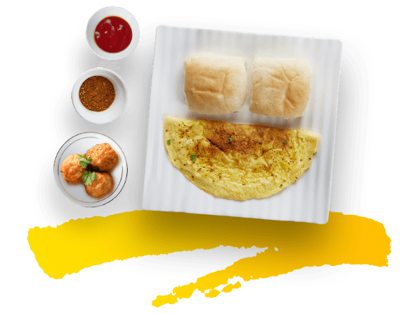 Omelette Pav Meatball Combo