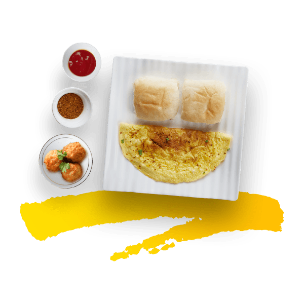 Omelette Pav Meatball Combo